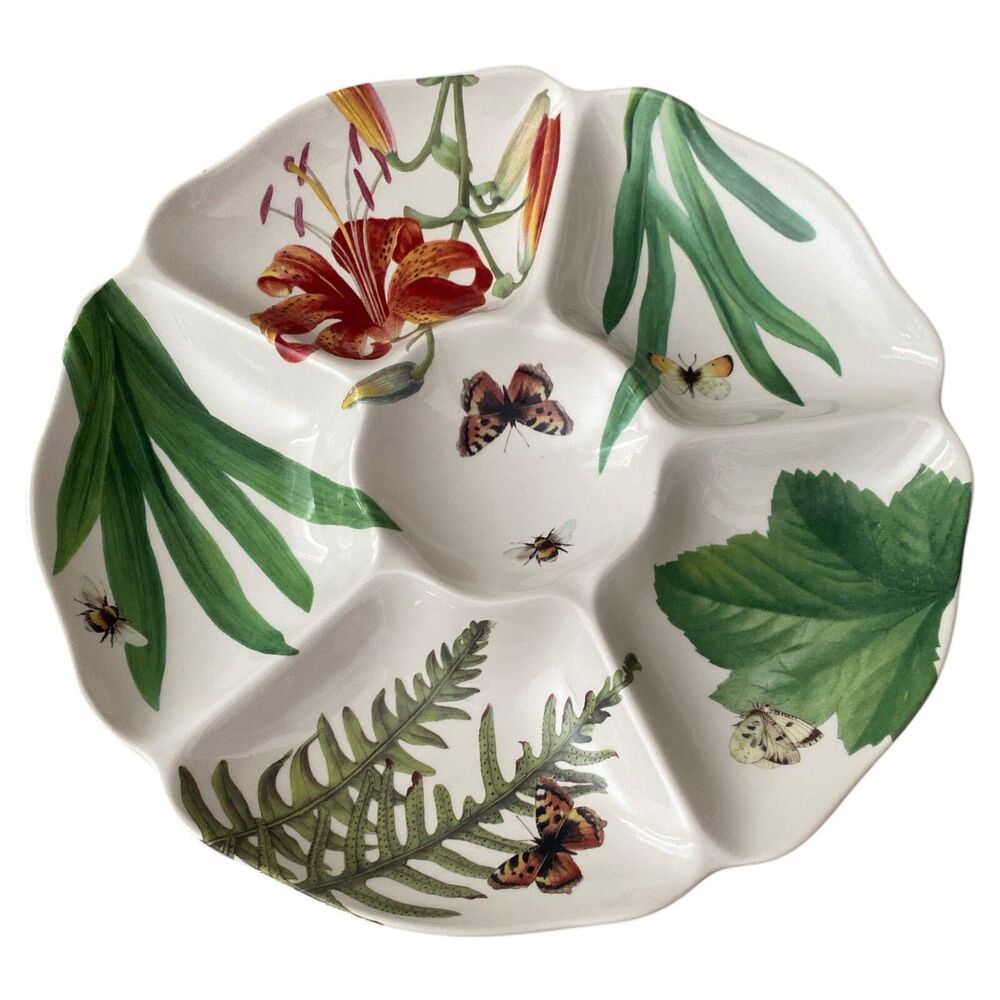 Spode Floral Haven Serving Tray – Limited Edition Flowers  Bee  Butterfly